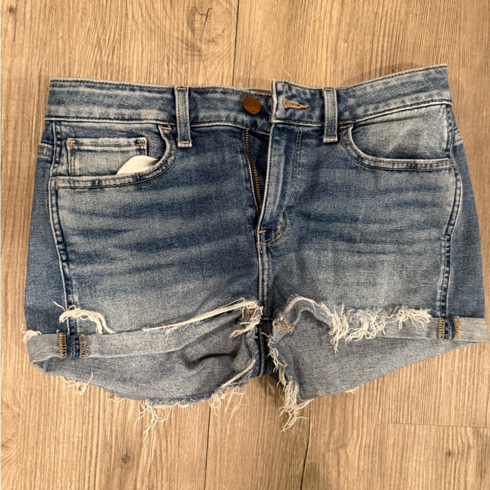 Stella Blue Jean Shorts Distressed Cut-Off